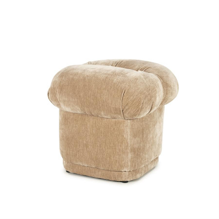 Pouf rétro rembourré tissu velours Pouf rétro rembourré tissu velours