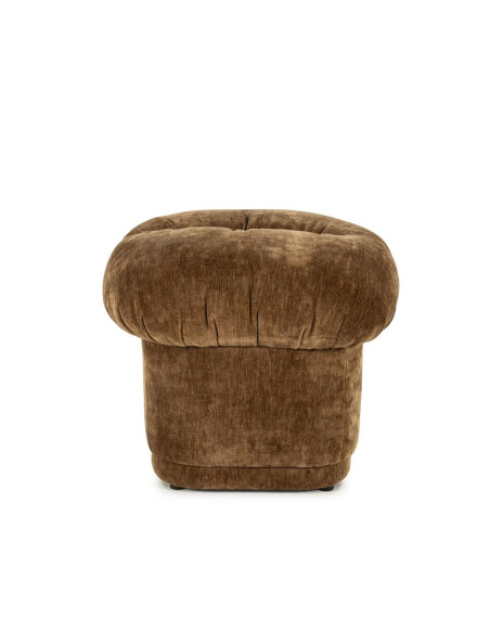 Pouf rétro rembourré tissu velours