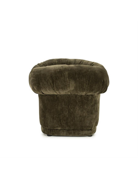 Pouf rétro rembourré tissu velours