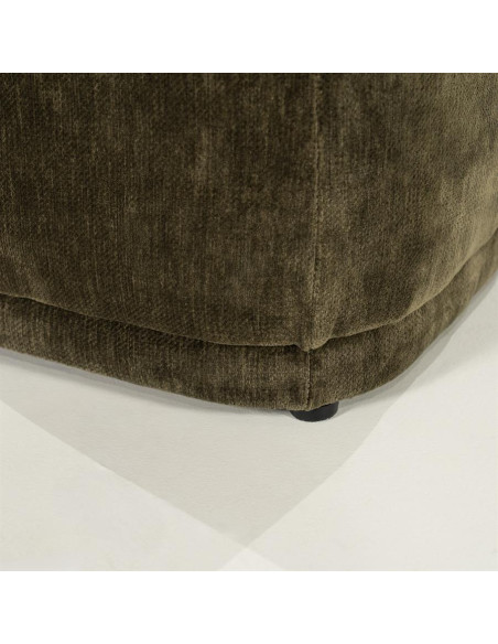 Pouf rétro rembourré tissu velours