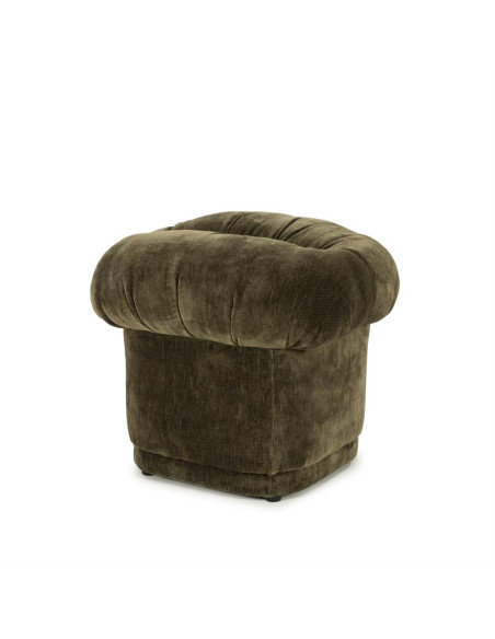 Pouf rétro rembourré tissu velours
