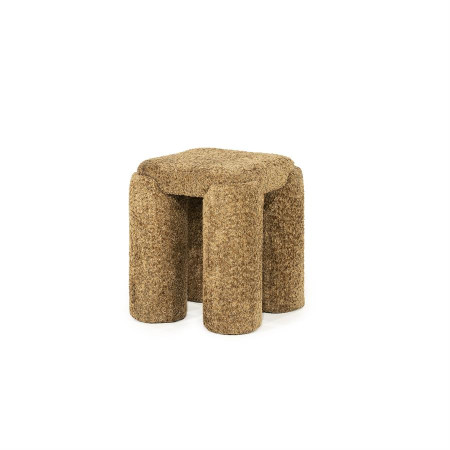 Pouf siège d'appoint tissu effet...