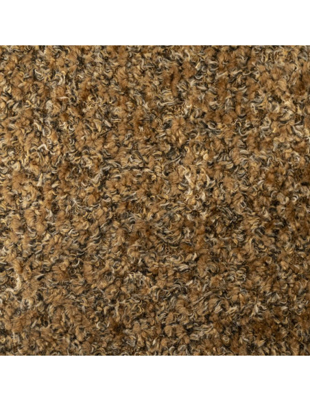 Pouf siège d'appoint tissu effet bouclettes