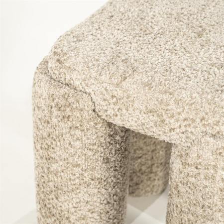 Pouf siège d'appoint tissu effet...