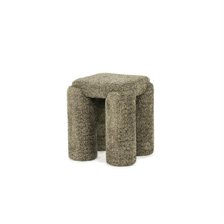 Pouf siège d'appoint tissu effet...