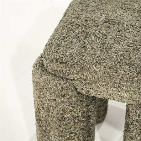 Pouf siège d'appoint tissu effet...