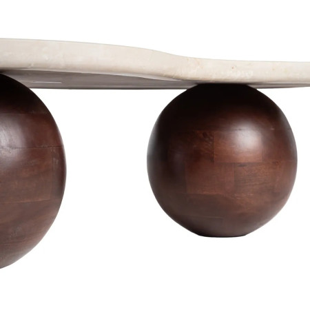 Table de salon forme haricot en...