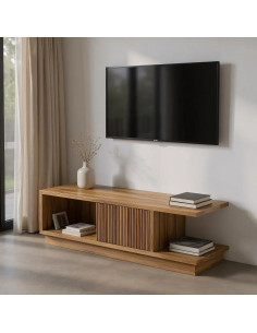 Meuble TV en teck avec...