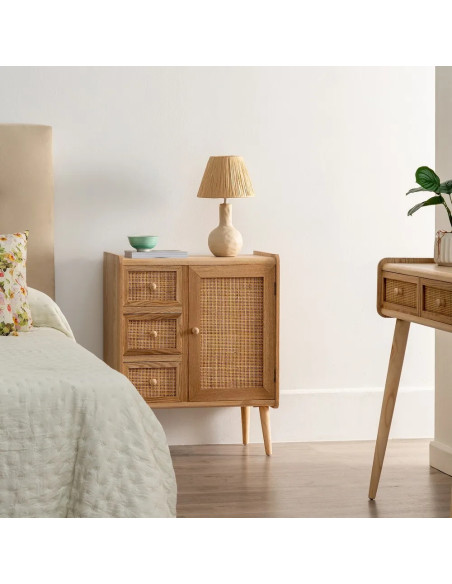 Petit meuble d'appoint avec tiroirs et rangement