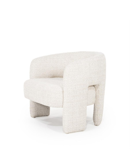Fauteuil lounge en tissu texturé Hamilton