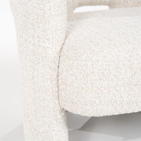 Fauteuil lounge en tissu texturé... Fauteuil lounge en tissu texturé...