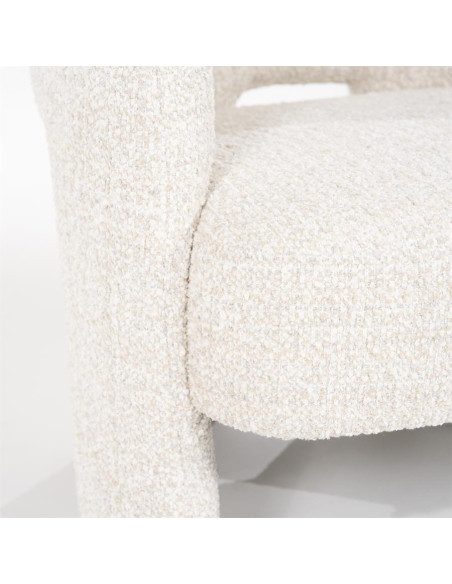 Fauteuil lounge en tissu texturé Hamilton