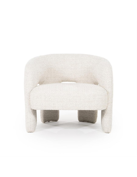 Fauteuil lounge en tissu texturé Hamilton