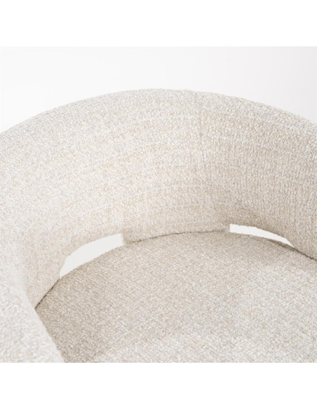 Fauteuil lounge en tissu texturé Hamilton