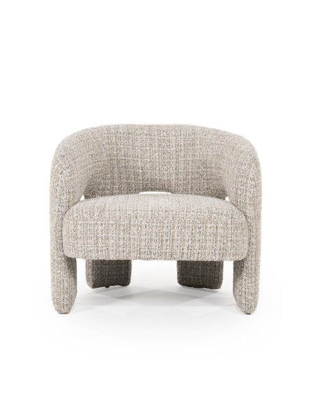 Fauteuil lounge en tissu texturé Hamilton