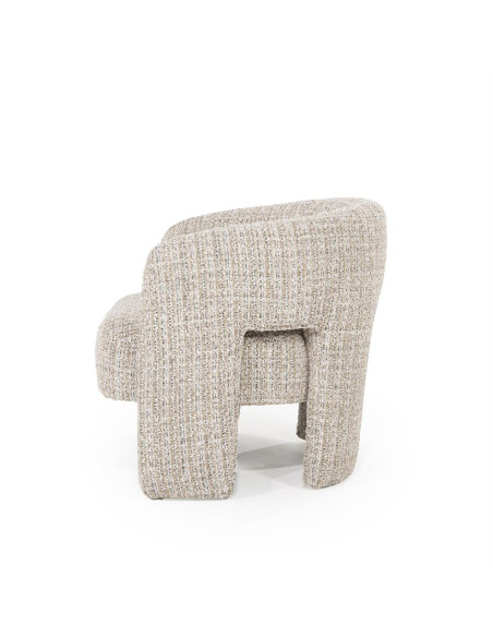 Fauteuil lounge en tissu texturé Hamilton