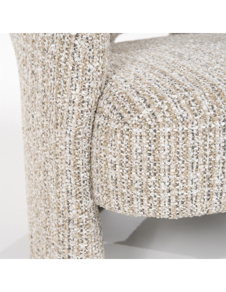 Fauteuil lounge en tissu texturé Hamilton