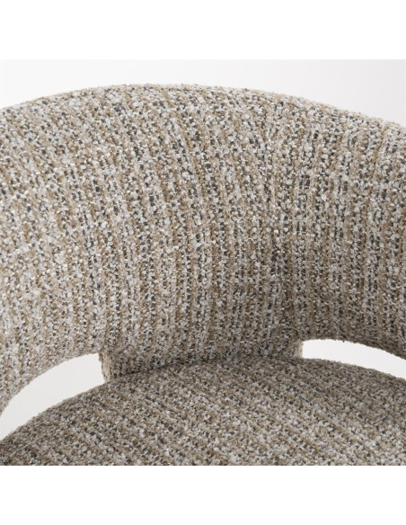 Fauteuil lounge en tissu texturé Hamilton