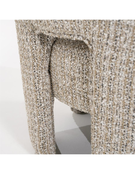 Fauteuil lounge en tissu texturé Hamilton