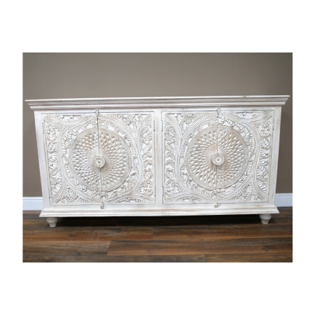 Grand buffet 4 portes sculptées en...