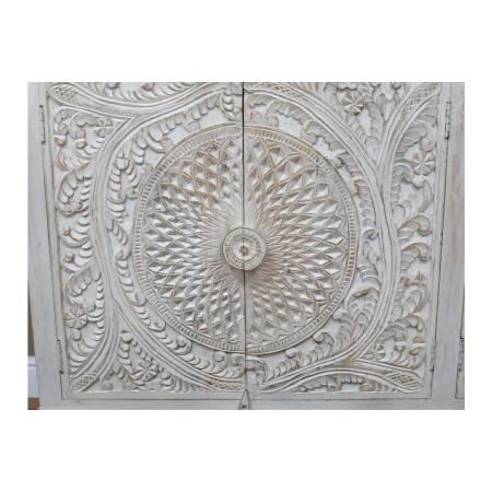 Grand buffet 4 portes sculptées en...