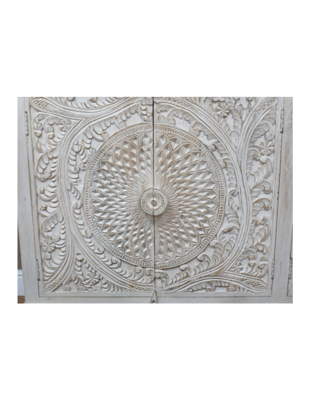 Grand buffet 4 portes sculptées en bois massif