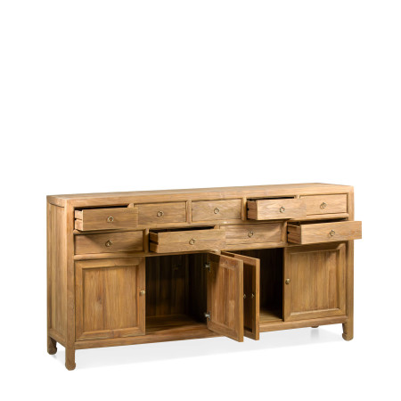 Grand buffet en teck avec de nombreux...