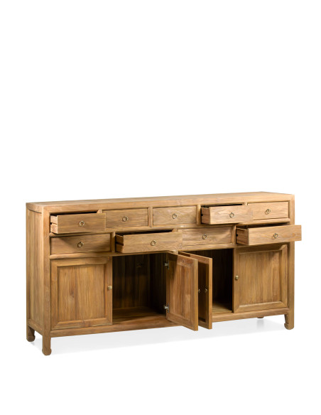 Grand buffet en teck avec de nombreux rangements