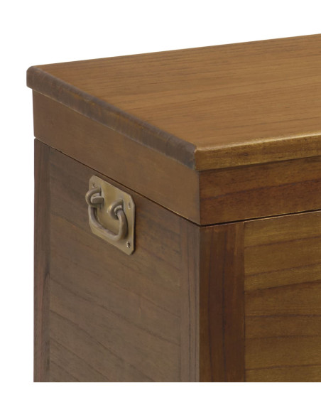 Malle coffre mindi massif avec tiroirs de rangements