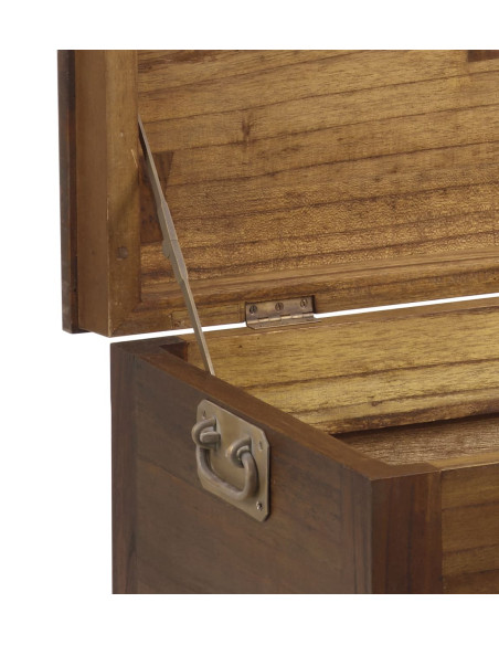 Malle coffre mindi massif avec tiroirs de rangements