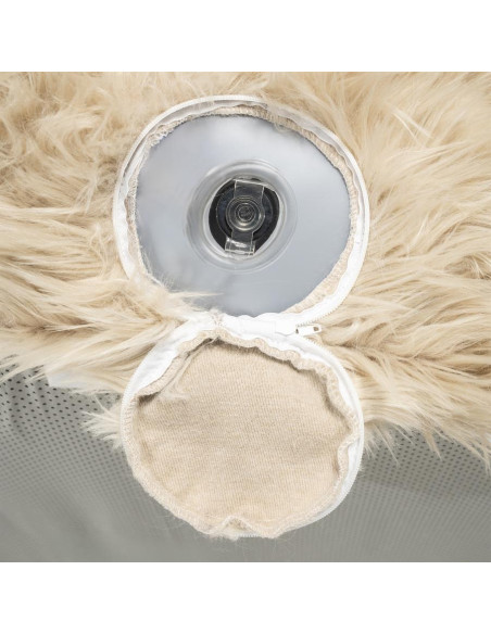 Fauteuil fausse fourrure gonflable