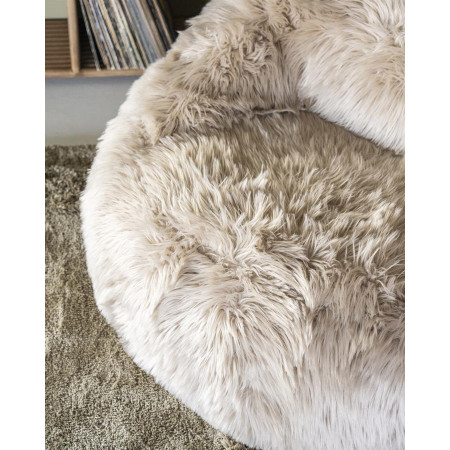 Fauteuil fausse fourrure gonflable