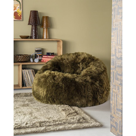 Fauteuil fausse fourrure gonflable