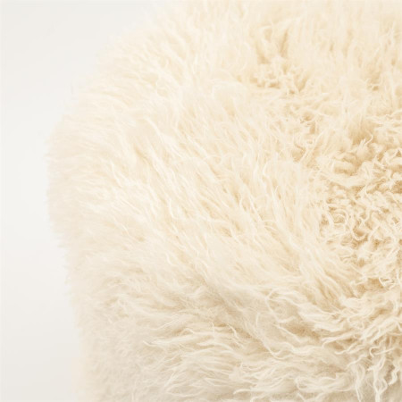 Pouf tissu fausse fourrure