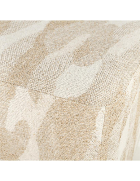 Banquette zébrée tissu texturé