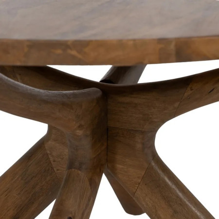 Table de salon ronde en manguier... Table de salon ronde en manguier...