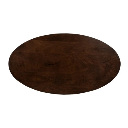 Table basse ovale en bois de manguier...
