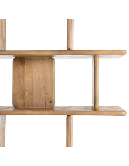 Meuble bibliothèque à 5 étagères bois massif de manguier