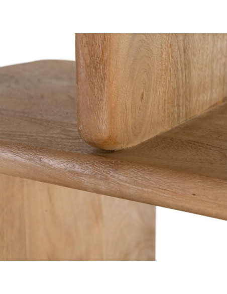 Meuble bibliothèque à 5 étagères bois massif de manguier