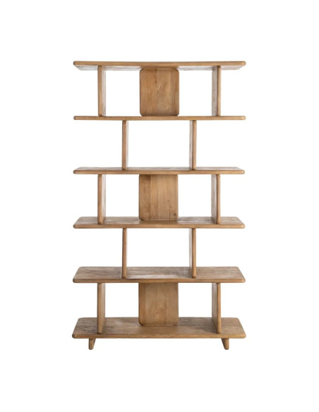 Meuble bibliothèque à 5 étagères bois massif de manguier