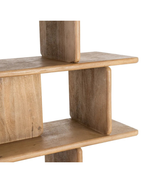 Meuble bibliothèque à 5 étagères bois massif de manguier