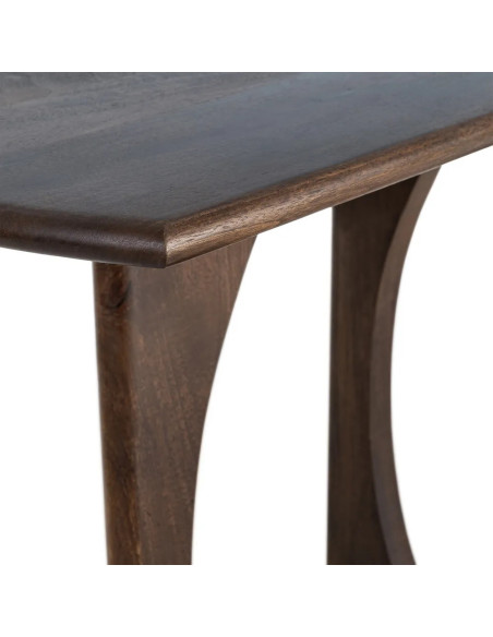Console design en bois de manguier marron
