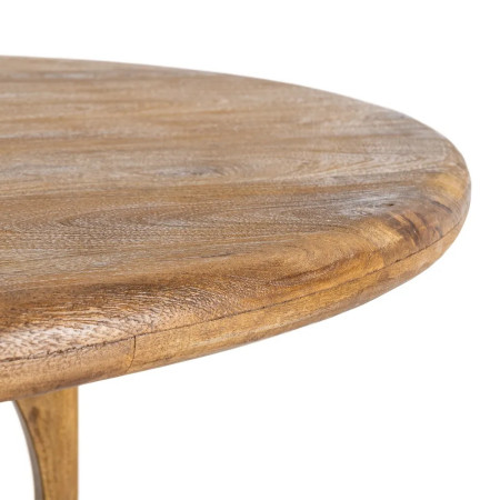 Table de repas ronde en bois massif...