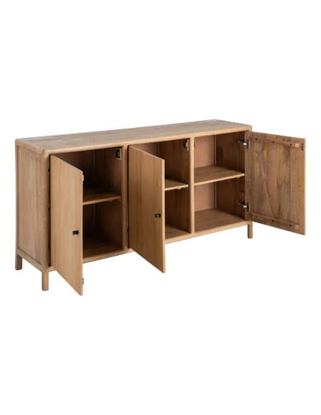 Buffet 3 portes en manguier teinte claire