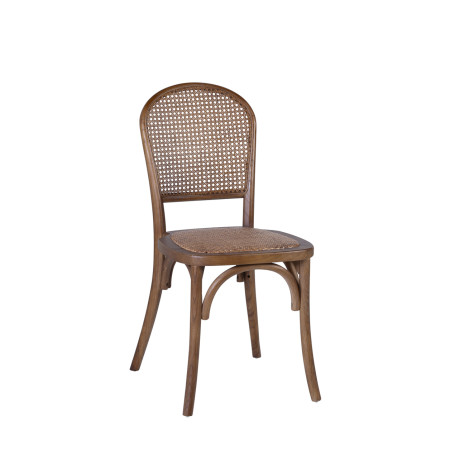 Chaise style bistrot en chêne et...