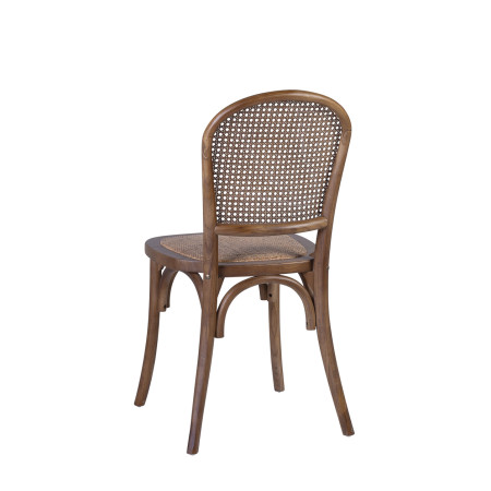 Chaise style bistrot en chêne et...