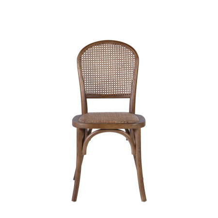 Chaise style bistrot en chêne et...