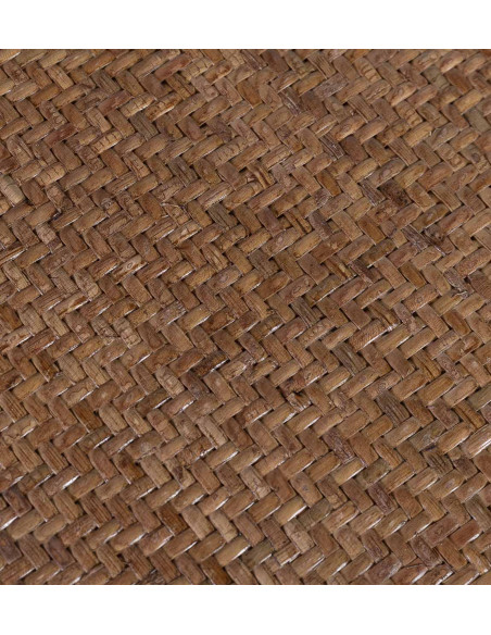 Chaise style bistrot en chêne et dossier rotin