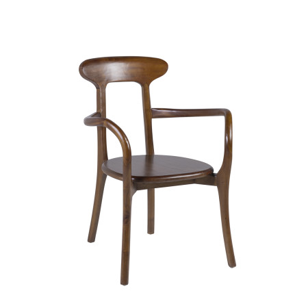 Fauteuil de repas en teck massif...