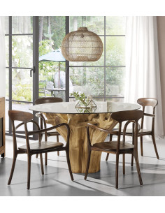 Fauteuil de repas en teck... 2